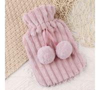 Borse Dell'Acqua Calda Pelliccia Sintetica Soffice Cover Panno Pom Cold-Proof