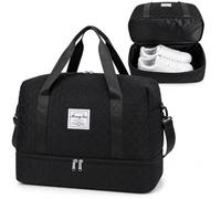 Borse di borsone resistenti all'acqua di viaggio della tracolla, borsa leggera dell'ospedale con la tasca bagnata del compartimento delle scarpe, borsoni di viaggio 44.5L con le maniglie, borsone di