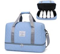 Borse di borsone resistenti all'acqua di viaggio della tracolla, borsa leggera dell'ospedale con la tasca bagnata del compartimento delle scarpe, borsoni di viaggio 44.5L con le maniglie, borsone di