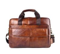 Borse di cuoio spalla del computer portatile borsa messenger bag maschile in pelle Borse Affari valigetta marrone viaggiano a scuola/viaggio/donne/uomini,1