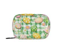 Borse di medicina floreale per il giorno di Pasqua con scomparti rimovibili organizer da viaggio per portafoglio