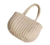 Borse di paglia for donna Borsa da spiaggia fatta a mano Borsa a secchiello Borsa a mano