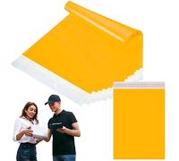 Borse di plastica per spedizione postale e pacchi da 35x45 cm, 50 pezzi, gialle. Sacchetti per spedizione in plastica, buste per spedizione, sacchetti autoadesivi in polietilene per abbigliamento di
