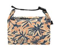 Borse di pranzo delle donne dei fiori della pesca con la borsa di totalizzatore del pranzo della donna delle maniglie per il parco di