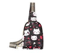 Borse di San Valentino alla moda Cat Anime per le donne borse a tracolla impermeabili per le donne per l'escursionismo