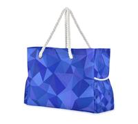 Borse di totalizzatore a prova di sabbia artistiche irregolari blu di senso per il viaggio con le tasche laterali Borsa dell'oggetto personale con i supporti di tazza sul lato