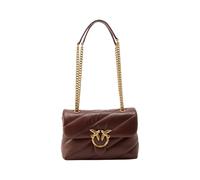PINKO Brown Calf Leather Bos Taurus Shoulder Bag