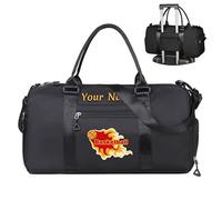 Borse Duffel ricamate personalizzate,Borsa sportiva personalizzabile con testo,borsa da viaggio con nome personalizzato,multifunzionale yoga/danza/sport