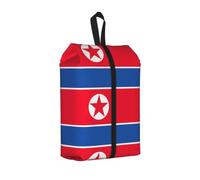 Borse durevoli della scarpa di viaggio della stampa della bandiera coreana per lo stoccaggio e l'imballaggio, borsa impermeabile della scarpa con la chiusura lampo liscia, 1 pezzo., One Size, Chiusura
