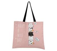 Borse e borsa carino gatto kawaii gattino per le donne Tote Bag grande capacità Top Animals gattino maniglia shopper borsa a tracolla, Multi, 19.7 x 16.9 inches