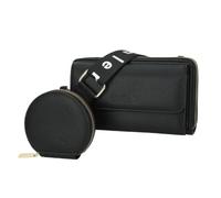 Borse e Borse per le Donne Moda Signore Cinghia Regolabile Multifunzionale Porta Cellulare Zip Intorno Borsa PU Satchel Spalla Tote Borse, Nero , Small