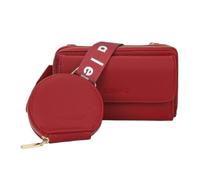 Borse e Borse per le Donne Moda Signore Cinghia Regolabile Multifunzionale Porta Cellulare Zip Intorno Borsa PU Satchel Spalla Tote Borse, Rosso, Small