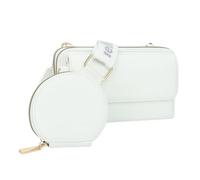 Borse e Borse per le Donne Moda Signore Cinghia Regolabile Multifunzionale Porta Cellulare Zip Intorno Borsa PU Satchel Spalla Tote Borse, bianco, Small