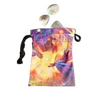 Borse e sacchetti per tarocchi, borsa per gioielli con coulisse | Borsa per tarocchi con coulisse, motivo dio del sole, 13 x 18 cm, borse a mano per tarocchi, dadi e appassionati di tarocchi, Colori