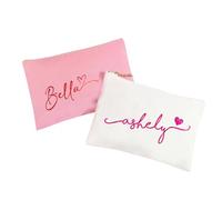 Borse For Il Trucco Personalizzate For Damigelle D'onore, Borse For Il Trucco Personalizzate For Damigelle D'onore, Palme Personalizzate For Addio Al Nubilato In Spiaggia