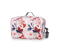 Borse for mummia impermeabili for bambini Stampe di moda for borse for pannolini riutilizzabili for maternità con doppio manico Per La Raccolta Di Salviette, Pannoli(Ink flower)