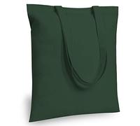 Borse in cotone convenienti, borse per la spesa riutilizzabili leggere e di media portata, ideali per progetti fai da te, branding, promozioni, regali ed eventi(Green Black,24Pack)