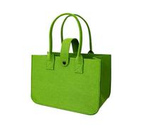 Borse in feltro resistenti agli strappi Borsa pieghevole per acquirenti spaziose memorie da viaggio per picnic e uso quotidiano fibbia, Verde militare