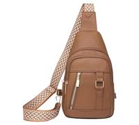 Borse in pelle per donna Borsa a tracolla 2024 Nuovo marsupio in pelle per le donne Borsa da petto alla moda Zaino con tracolla regolabile Borsa per il corpo per escursionismo Sport all'aperto Viaggi,