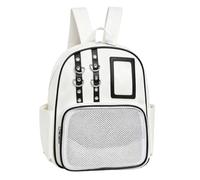 Borse in PU | Pochette Organizzatrice Carina con Display Distintivi - Borsa Display Per Pins | Per Il Lavoro Il Fitness Lo Sport Quotidiano I Viaggi I Bagagli Escursionismo Comic Con Le Plei, Bianco