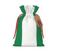 Borse in tela con stampa bandiera della Nigeria articoli riutilizzabili borse Bulk Ltems borse dimensioni assortite per tutte le occasioni