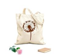 Borse in tela stampate digitalmente dente di leone e Tessuto spesso 340g/m² Utilizzabile come trousse per il trucco