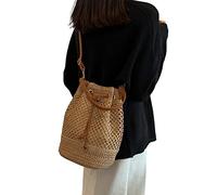Borse intrecciata Donne Summer Bag BASS BASSE BASSEGGIO BASSAGGIO DI PAGNA DEGLI PARLA PER IL VIAGGIO ESSENZIALI KAKI HAVANTE CRUCHET111