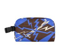 Borse isolate Hands-Free Lunch Box con fibbia Cooler Lunch Bag per Beach Travel Arte Astratta Illuminazione Blu Nero Bolsa para almuerzo Mujer