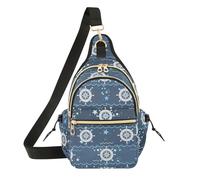 Borse laterali da donna a tracolla alla moda borsa da viaggio da donna per corsa, pesca, ruota oceanica modello stella