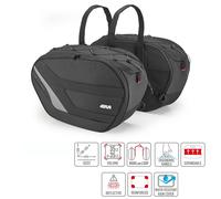 BORSE LATERALI GIVI EASY10 ESPANDIBILI 27-35L PAIR MOTO SCOOTER