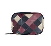 Borse medicinali blu navy bordeaux da donna con scomparti staccabili organizer con chiusura per borsa