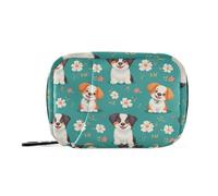 Borse medicinali per cani, turchesi con scomparti staccabili, riutilizzabile, organizer per piccoli pillole per portafoglio