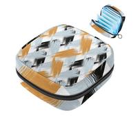 Borse mestruali per la scuola, borsa di immagazzinaggio del tovagliolo sanitario, sacchetto della tazza mestruale della cerniera, borse del tampone per le donne geometria astratta-399