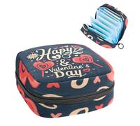 Borse mestruali per la scuola, borsa di immagazzinaggio del tovagliolo sanitario, sacchetto della tazza mestruale della cerniera, borse per tamponi per le donne felice San Valentino-2269