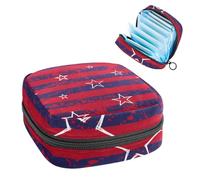 Borse mestruali per la scuola, borsa per assorbenti igienici, borsa per tazza mestruale con cerniera, borse per tamponi da donna con stella rossa