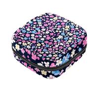 Borse mestruali per la scuola, borsa per assorbenti igienici con motivo floreale colorato, con cerniera, borsa per coppette mestruali, borse per tamponi da donna