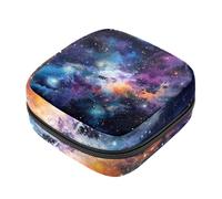 Borse mestruali per la scuola, borsa per assorbenti igienici, custodia per tazza mestruale con cerniera, borse per assorbenti per donne, mistero, universo stellato, cielo notturno