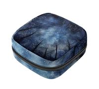 Borse mestruali per la scuola, borsa per assorbenti igienici, custodia per tazza mestruale con cerniera, borse per assorbenti per donne, universo, spazio, cielo stellato