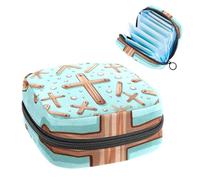 Borse mestruali per la scuola, borsa portaoggetti per assorbenti igienici, sacchetto con cerniera per coppetta mestruale, borse per tamponi per donne Pasqua Cross-487