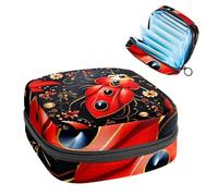 Borse mestruali per la scuola, borsa portaoggetti per assorbenti igienici, sacchetto con cerniera per coppetta mestruale, borse per assorbenti per donne coccinella-2061