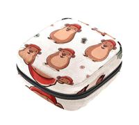 Borse mestruali, Simpatico cartone animato divertente Capibara Sacchetti di immagazzinaggio del tovagliolo sanitario per le donne, borsa mestruale di grande capacità, borsa porta tamponi raccogliere