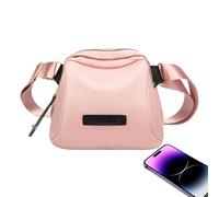 Borse morte a secchio: borsa a tracolla multifunzionale e alla moda da donna, tasca con tracolla regolabile per uomo | Borsa a tracolla in tela, leggera, borsa a tracolla per il tempo libero co, Rosa