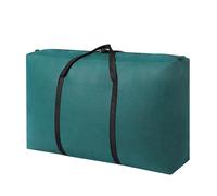 Borse organizer a prova di armadio grande capacità, pieghevoli, for riporre vestiti e trapunte, multifunzionali Impermeabile Borse Trasloco(Green,180L 100x60x30cm)