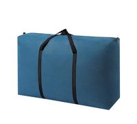 Borse organizer a prova di armadio grande capacità, pieghevoli, for riporre vestiti e trapunte, multifunzionali Impermeabile Borse Trasloco(Blue,150L 90x58x28cm)