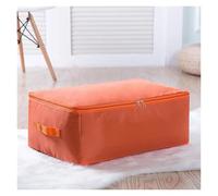 Borse organizer anti-umidità per guardaroba di grande capacità, pieghevoli, per riporre vestiti e trapunte, multifunzionali, per riporre vari articoli vari.(Orange,M 58x40x22cm)