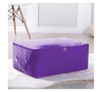 Borse organizer anti-umidità per guardaroba di grande capacità, pieghevoli, per riporre vestiti e trapunte, multifunzionali, per riporre vari articoli vari.(Purple,M 58x40x22cm)