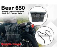 Borse Pannier Morbide E Rotaie Di Montaggio Nere Genuine Royal Enfield Bear 650