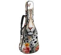 Borse per basso con Art Jungle Tiger, custodia per chitarra elettrica da 101 cm, custodia per chitarra elettrica Oxford impermeabile, per chitarra acustica classica, ukulele, Tigre della giungla