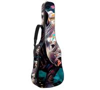 Borse per basso con colori Rhino Vernice ad olio 82, Custodia per chitarra acustica 40 41 pollici, custodia per chitarra elettrica Oxford impermeabile per chitarra acustica classica, ukulele, Vernice