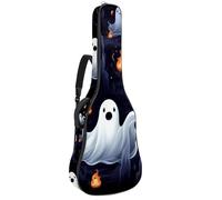 Borse per basso con faccia horror Boo Halloween 29, borsa per chitarra acustica 40 41 pollici, custodia per chitarra elettrica Oxford impermeabile per chitarra acustica classica, ukulele, Horror Face
